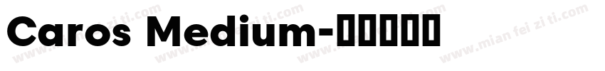 Caros Medium字体转换